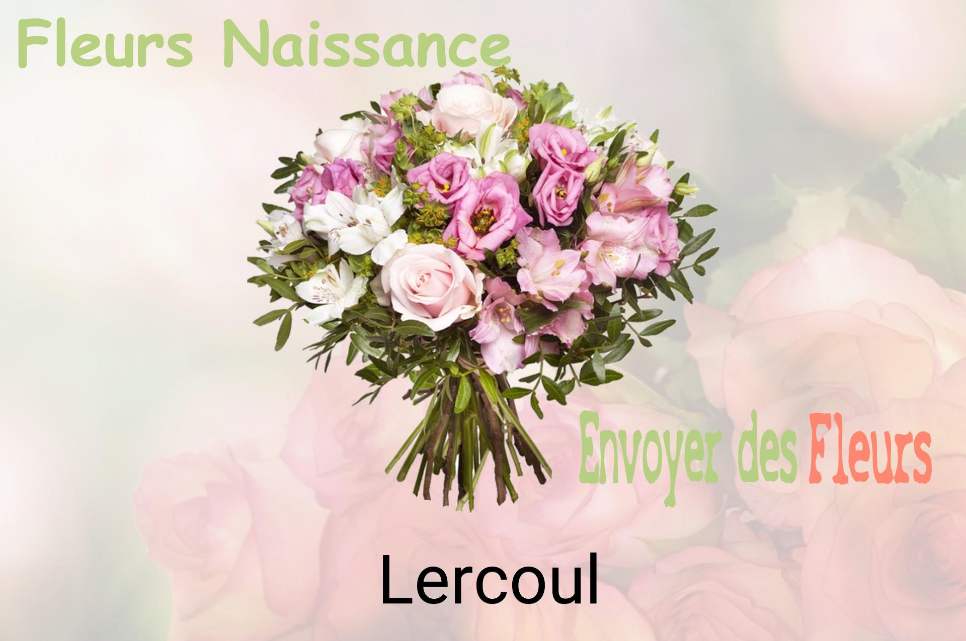 Bouquet de fleurs de naissance livré à Lercoul